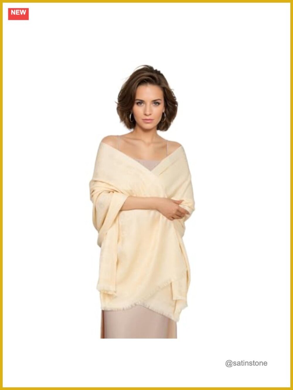 Womens Pashmina Shawl Wrap Floral Fringe Soft Evening Dress Scarf